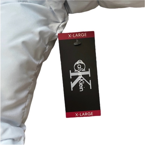 NWT Calvin Klein Long Light Blue Puffer Coat – XL - Picture 9 of 13